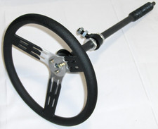 Telescoping 22- 32 Collapsible Racing Steering Column Removable 15 Wheel