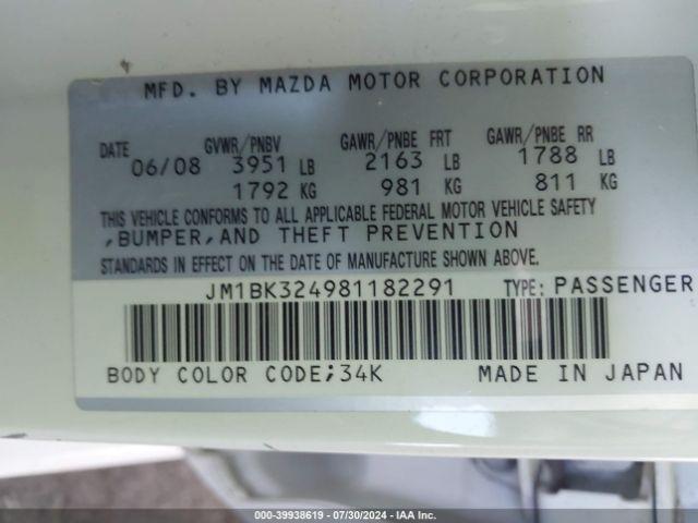 2008 MAZDA 3 Speedometer Cluster OEM | AT | MPH | 2.3L 148k Miles