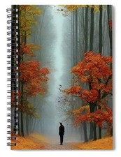 Long Walks Spiral Notebook Blank Notebook Lined Journal 8 X 6 Notebook