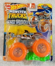 HOT WHEELS MONSTER TRUCKS TIGER SHARK POWER SMASHERS ~ 1:64th (2024)