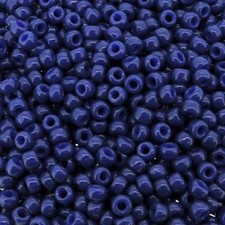 Miyuki Round Seed Beads Size 8/0 Duracoat Opq Navy Blue Appx 22GM Tube 8-4493
