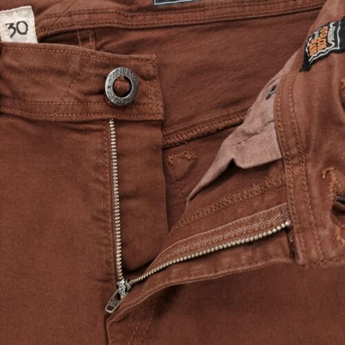 VOLCOM Nova Modern Straight Jeans Burnt Brown USA Made Denim Stretch Size 30 - Picture 5 of 8