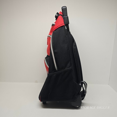 Vintage Coca Cola Travel Backpack on Wheels Carry On, Telescopic Handle, Pockets - Picture 4 of 14