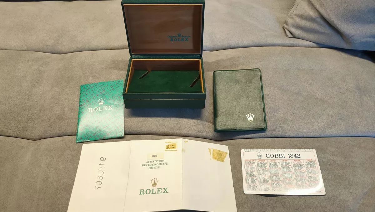 Rolex Vintage Box 67.00.08 with Warranty Certified Calendar Holder