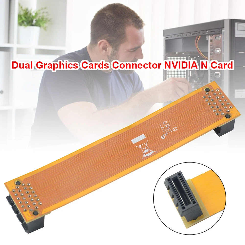 NVIDIA N Card Dual Video Card SLI Bridge Crossfire Wire Graphics Cards Connector