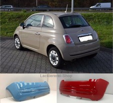 STOßSTANGE HINTEN LACKIERT IN WUNSCHFARBE NEU für Fiat 500 2007-2015 PDC 