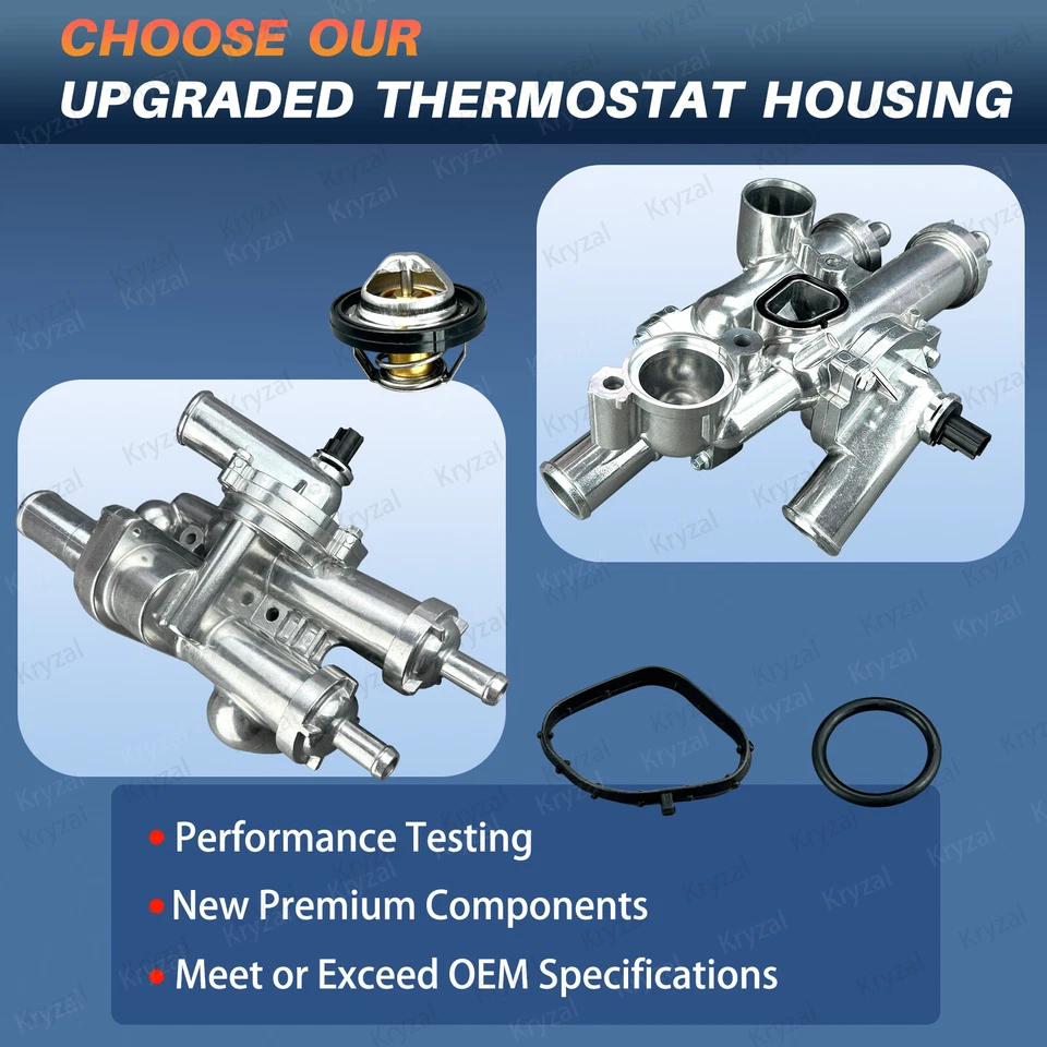 Aluminum Thermostat Housing for Dodge Caliber PM Avenger JS SE SXT R/T 2007-2014 - image 3 of 4