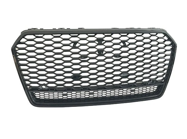 Audi A7 S7 RS7 Style 2016-2018 Front bumper Mesh BLACK Grille W/ Quattro - Image 2 of 4