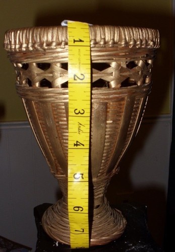 Antique Straw Vase 8 inches tall - Picture 3 of 5