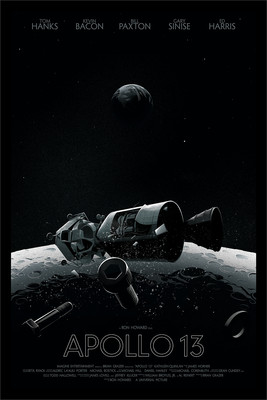 Apollo 13 by Housebear Ltd Edition x/55 Screen Print Mondo MINT Movie Art