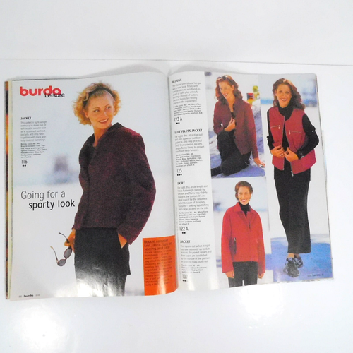 Burda Magazine August 1999 Trench Coat Layerd Dress Reversible Jacket Neglige - Picture 22 of 23