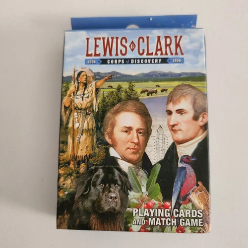Lewis and Clark Souvenir Playing Cards & Matching Game  NEW