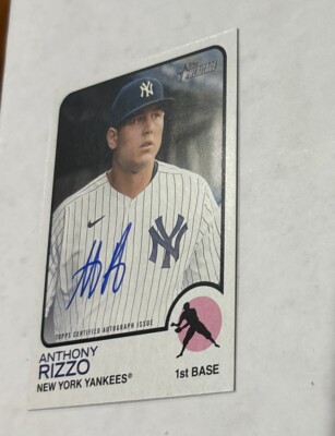 Anthony Rizzo Auto On-card, 2022 Topps Heritage Real One Auto #ROA