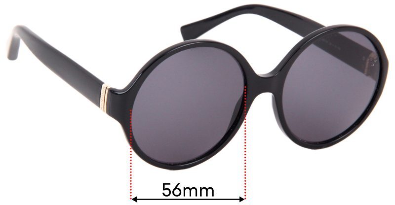 Lenti di ricambio per occhiali da sole SFx adatte a Yves Saint Laurent Ysl6321 s larghezza 56 mm