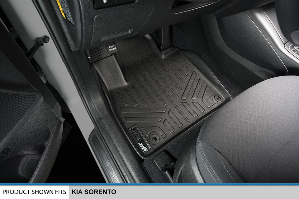 SMARTLINER Custom Fit Floor Mats 1st Row Liner Set OEM TPE 2016-2020 Kia Sorento Foto 2 de 4