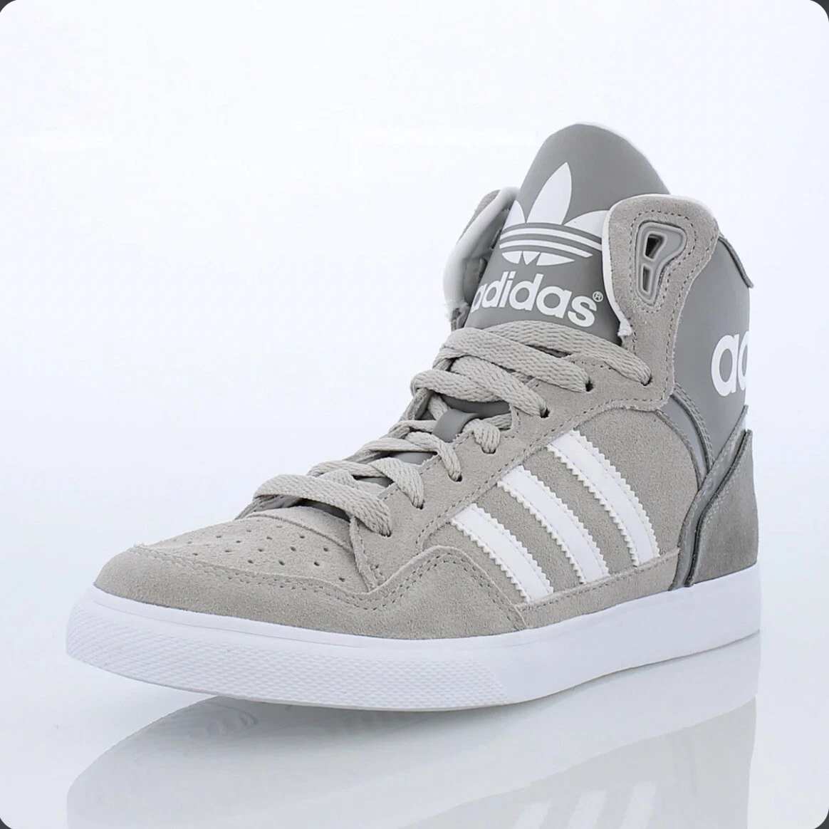 rutina Refrigerar Asentar Adidas Extaball Fashion Sneakers Gray Suede GUC size 8 | eBay