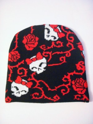 NIGHTMARE BEFORE CHRISTMAS UNISEX BEANIE HAT 7 1/2'' TWO LAYER