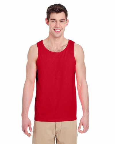 5 PACK OF Gildan G520 Adult Heavy Cotton 5.3 oz. Preshrunk Jersey Knit Tank Top - Picture 5 of 7