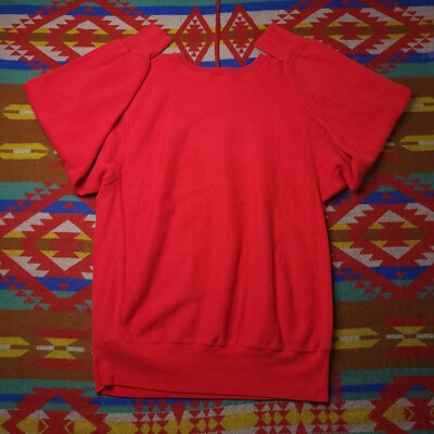 Vintage 80's Champion Reverse Weave Red Sweatshirt Heavyweight Sz
