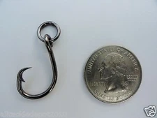  48 Ringed Circle Hooks 4x Strong Size 4 Black Nickel 48 Pieces Fishing Hooks