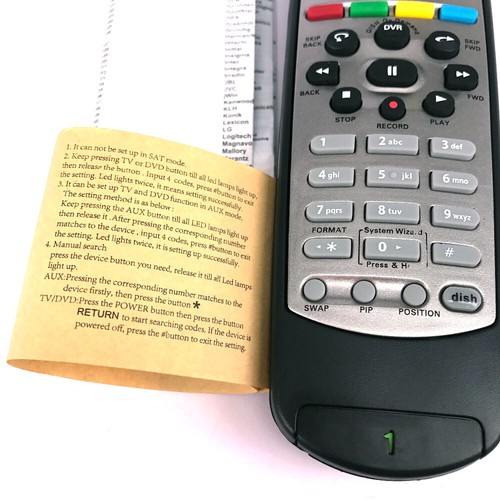 New Remote Dish 20.1 Dish-Network IR Satellite Receiver Remote Controller 180546 - Picture 7 of 7