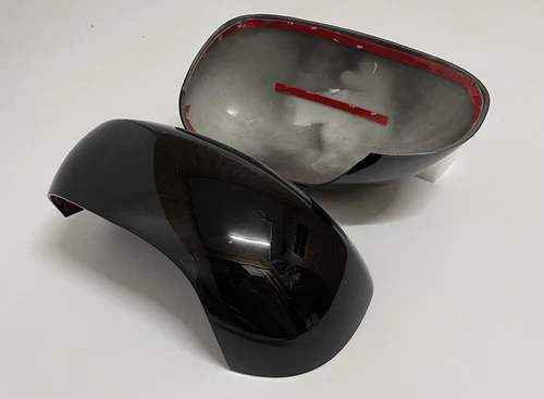 Gloss Black Mirror Cover Cap For 2005-2010 Chrysler 300C 2006-2010 Dodge Charger - Foto 9 di 9