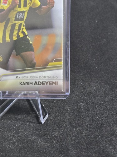 Tarjeta de fútbol 2023 Karim Adeyemi Dortmund Topps cromada BVB 09 UCL - Imagen 7 de 10