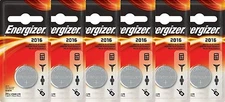 6 Energizer Lithium CR2016 2016 ECR2016 3-Volt Coin Cell Batteries