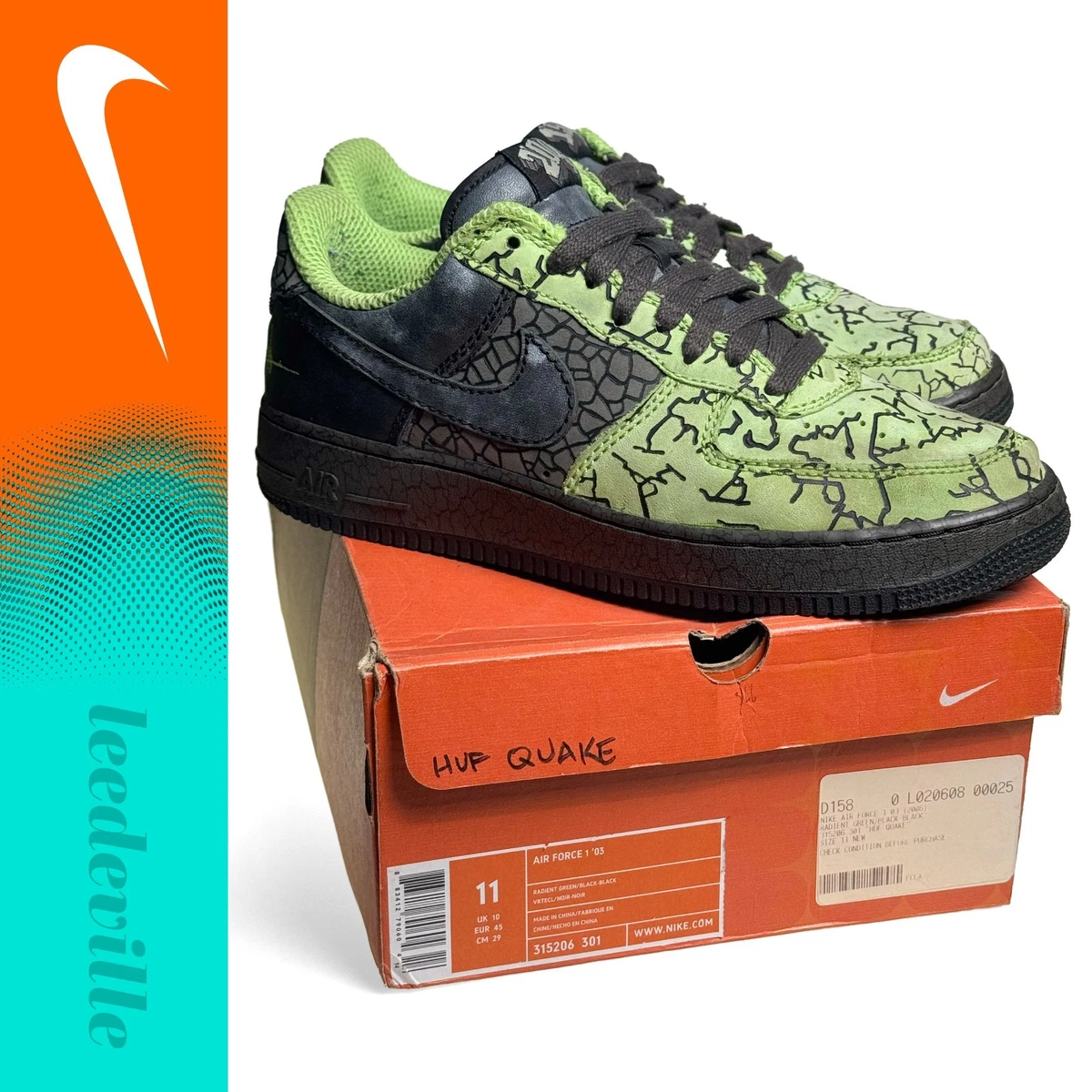 2006 Nike x Huf AF1 - Hufquake What y main image 2