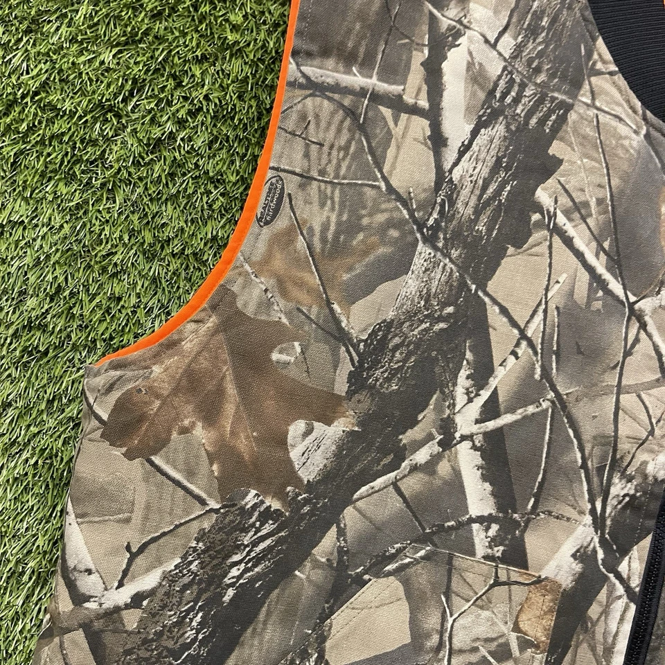 Realtree Camo Reversible Vest Men Large Mad Dog Gear North American Hunting Club - Image 4 of 4
