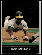 1991 Leaf #BC26 Rickey Henderson Gold Rookies HOF