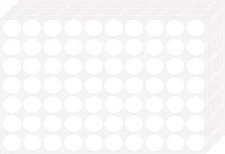 3500 Dot Stickers, 3/4 inch White Coding Labels, Circle 3500 Pieces, 