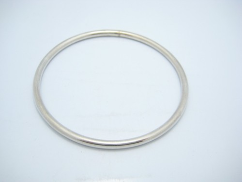 Brazalete brazalete liso de plata de ley de 3,3 mm