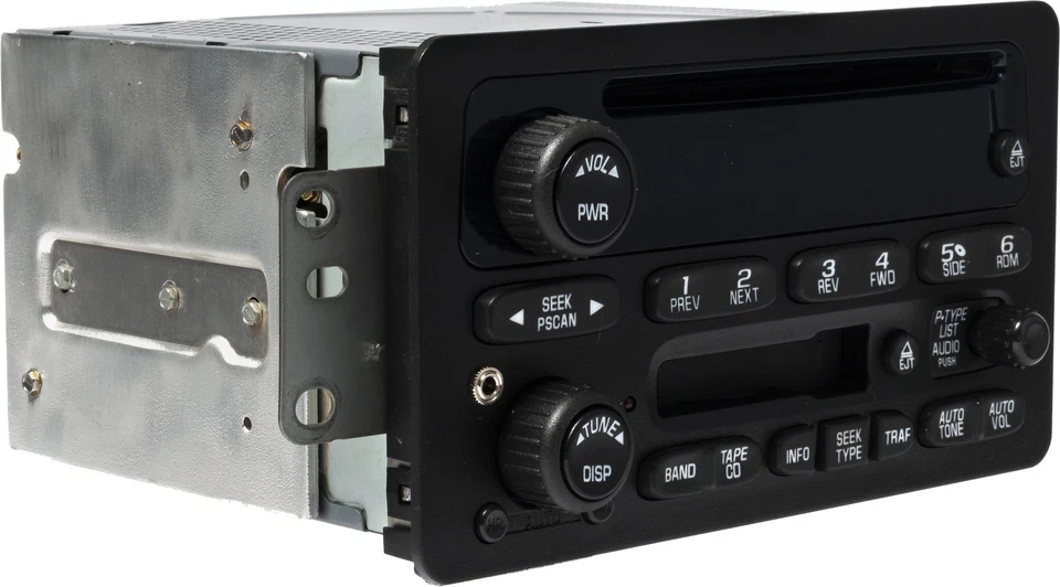 Chevrolet Blazer 2002-03 AM FM radio reproductor de CD casete actualización auxiliar 15091317 UN0 Foto 3 de 4