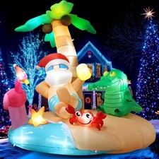 7.2FT Christmas Inflatables, Blow Up Inflatable Christmas Outdoor Decorations...