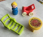 Lot Of vintage fisher price little people accessories 1970’s