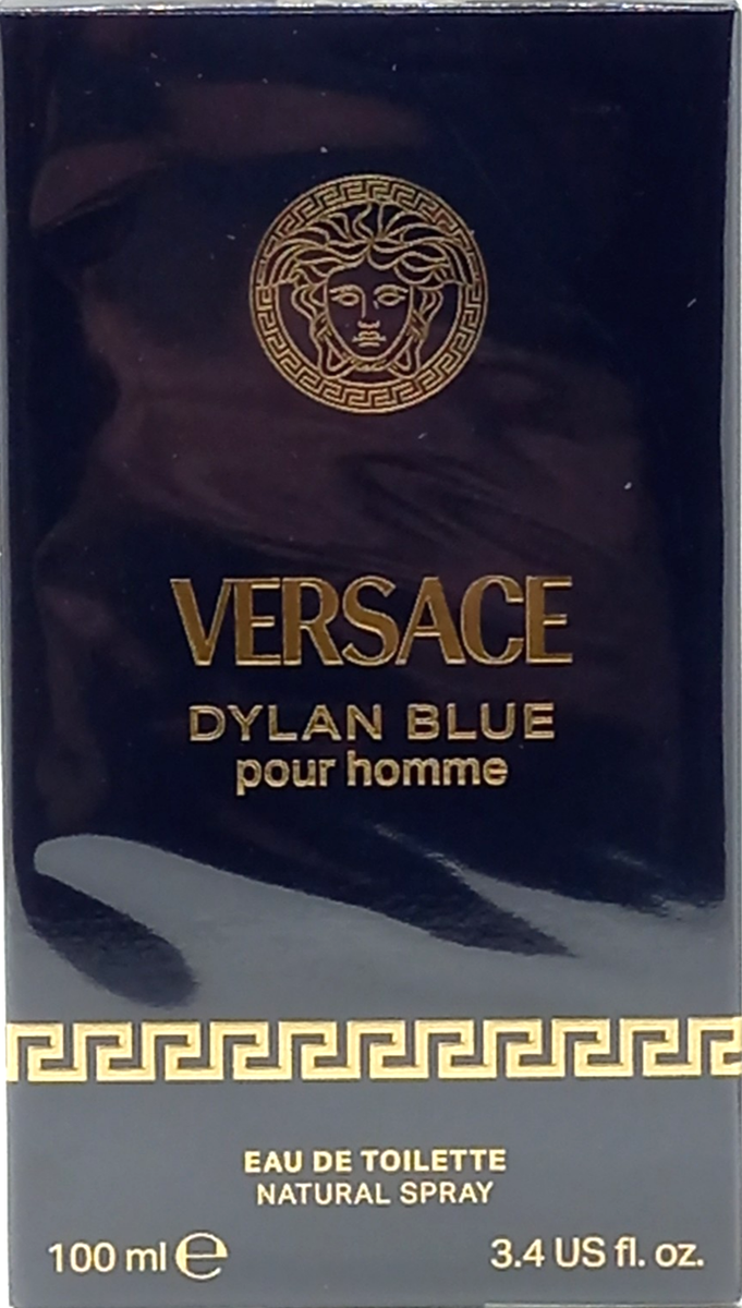 VERSACE DYLAN BLUE POUR HOMME EAU DE TOILETTE SPRAY FOR MEN 3.4 Oz
