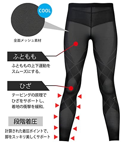 CEDA Blue X Wacoal Sports Tights Long Length Full Lower Body Support Genera - Picture 2 of 6