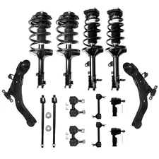 Front Rear Struts Control Arm Tie Rods Sway Bar Fits Hyundai Elantra 2001-2006