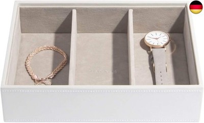 Stackers Weiß Klassisch Schmuckfach für Schmuckschatulle Uhren/Accessoires