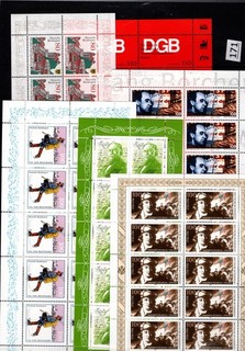 /// 6 S/S GERMANY 1994 MNH ARCHITECTURE CINEMA FLAGS