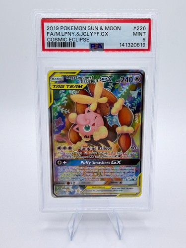 2019 Pokemon S&M Cosmic Eclipse Mega Lopunny & Jigglypuff #226 | PSA 9 MINT