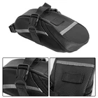 1Pcs Black Waterproof Bicycle Saddle Bag Rear Seat Tool Storage Pouch