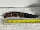 Folding Knife, Pocket, Black Steel, Wood handle 7.5"  Pocket — photo 4