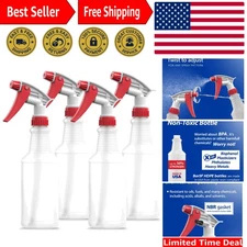 Plastic Spray Bottles 2 Pack, 16 Oz, All-Purpose, Empty for Chemical and Clea...