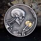 #original #Hobonickel #25.104/1937 Buffalo Nickel/24KGold inlay/David HJ. He