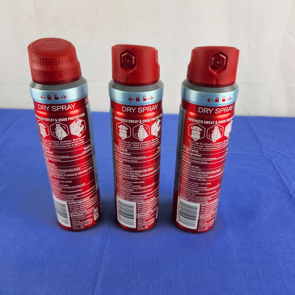 3 PACK Old Spice Antiperspirant & Deodorant Invisible Dry Spray, Volcano, 4.3oz - Image 2 of 2