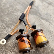 1" 8-32 Części maszyny do tatuażu Cewki 8 Owijanie Brązowe podkładki Plaster miodu Cukierki Żółty