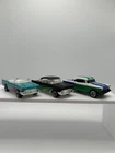 Vtg Matchbox 1/64 Lot Of 3, 57 Chevy’s Excellent Cond. Black, White, Aqua. D4
