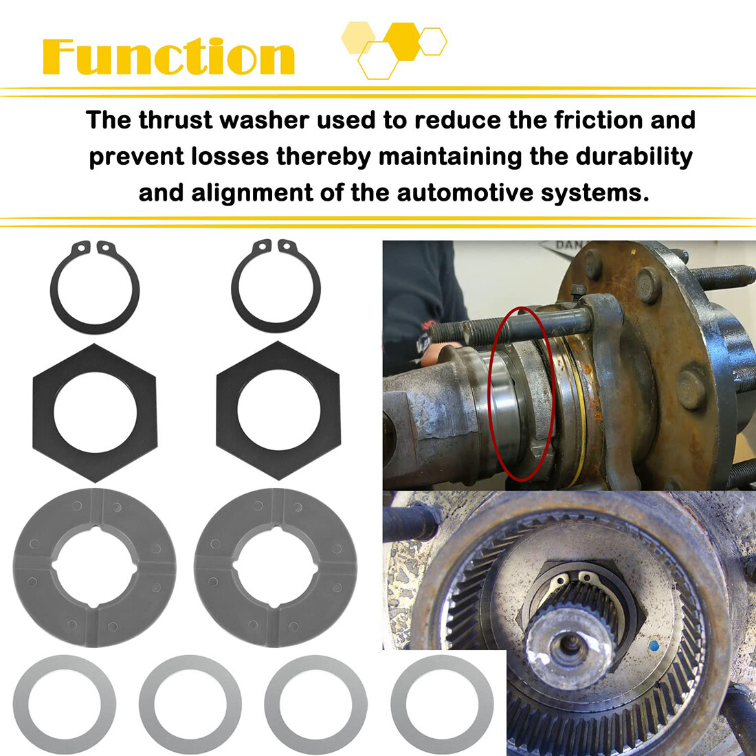 Thrust Washer Kit For Dana 50 60 Ford Super Duty F250 F350 Excursion